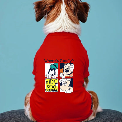 Where's Goofy? Fun Pet T-Shirt, Breathable Design