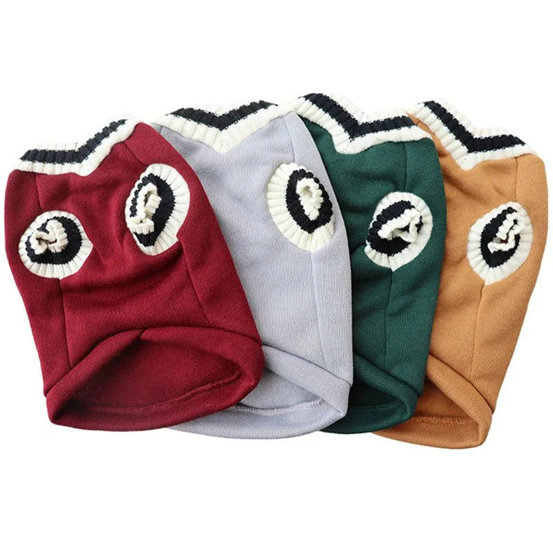 College Style V-Neck Sweater