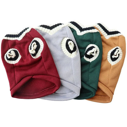 College Style V-Neck Sweater