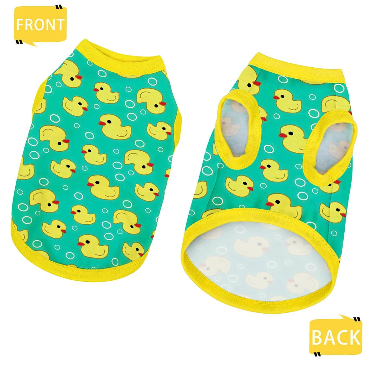Yellow Duck Dog Vest