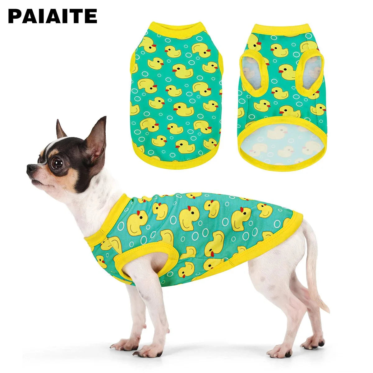 Yellow Duck Dog Vest